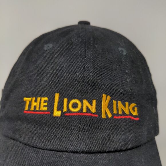 Disney The Lion King Slideback Hat Cap Embroidered Black Adjustable Broadway - Picture 4 of 11